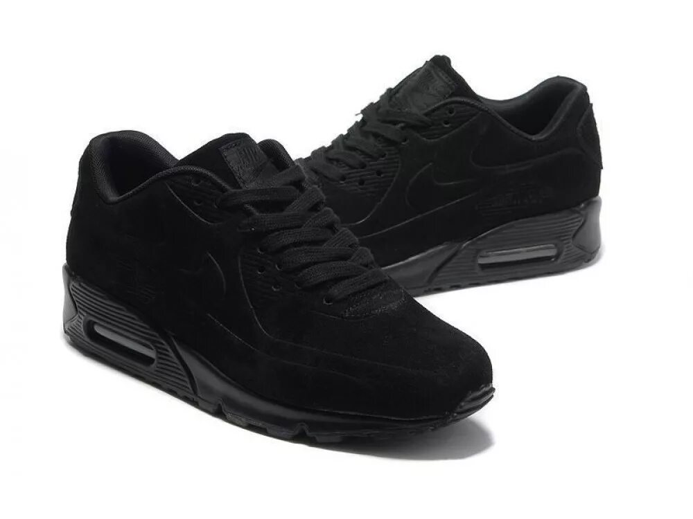 Nike Air Max 90 VT. Nike Air Max 90 VT Black. Nike Air Max 90 мужские Black. Nike Air Max 90 VT Black черные замшевые. Купить темные кроссовки