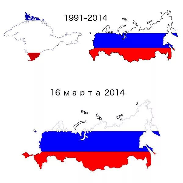 Новая карта РФ С Крымом. Политическая карта РФ после присоединения Крыма. Крым на карте России. Новая карта России с крымо.