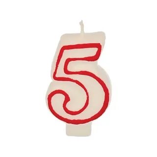 Свечки цифра 5