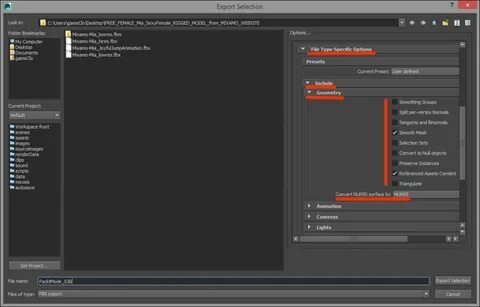 Unity export