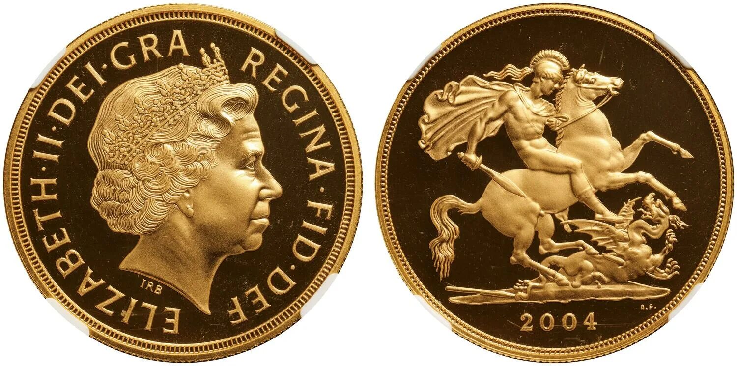 Two coins. Соверен золото 1952. Монета Золотая Соверен Великобритании. Золотая монета 5 фунтов Соверен. Монеты Елизаветы 2 Великобритания.