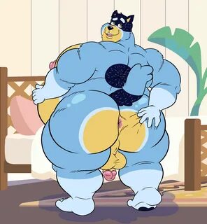 backsack balls bandit_heeler bed bedroom belly big_belly big_butt big_muscl...