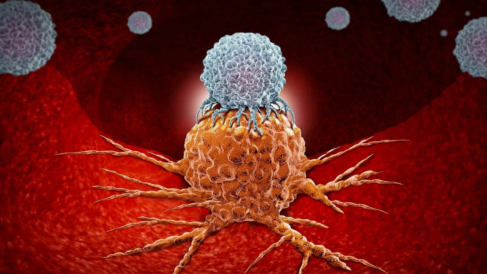 Иммунотерапия онкологических заболеваний. Злокачественные клетки. Вирусы опухоли