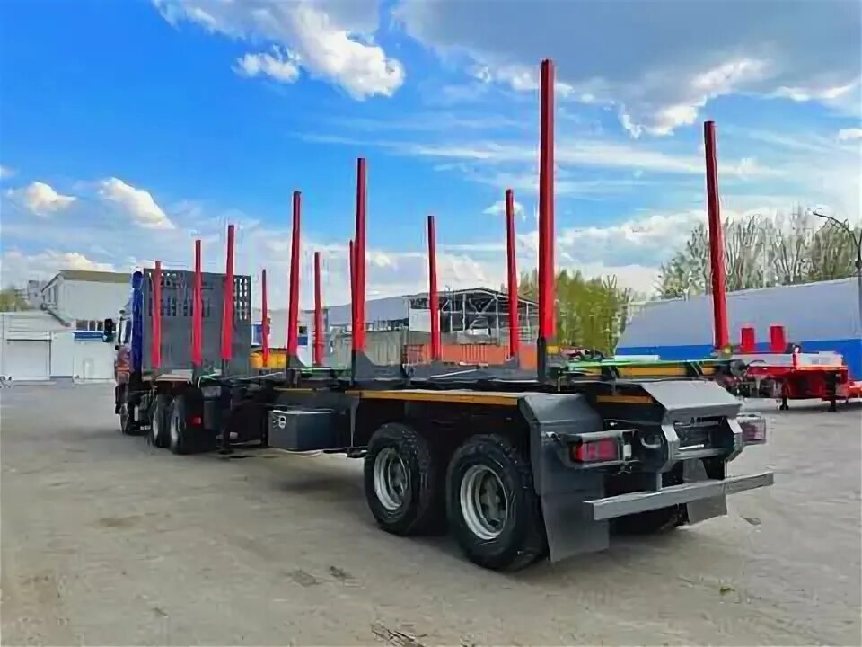 Прицеп сортиментовоз 3 оси. Хлыстовоз с манипулятором. Сав 931822-0000090-e30. Нов сав. Вагон сава.