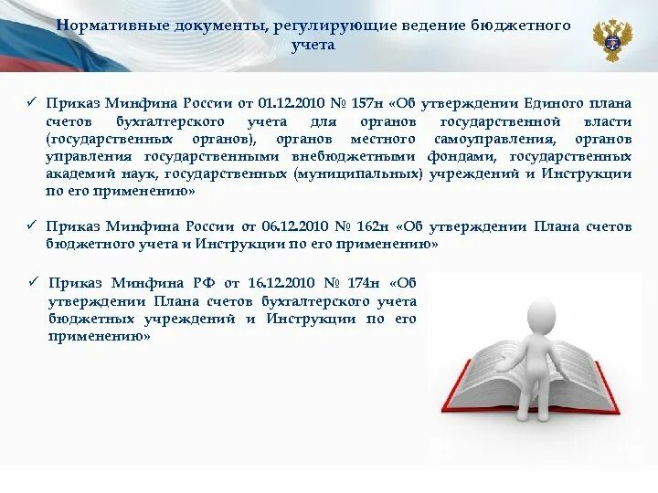 Государственных муниципальных учреждений и инструкции. Документы, регламентирующие бюджетный учет. Основной документ регулирующий бюджетный учет в РФ. Документы для бюджетных учреждений. Порядок ведения бюджетного учета.