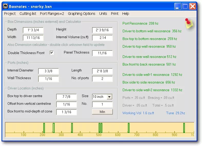 Quarter wave box calculator 2.1. Quarter wave box calculator 2.1
