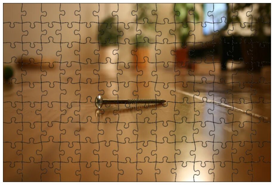 Screw puzzle wood