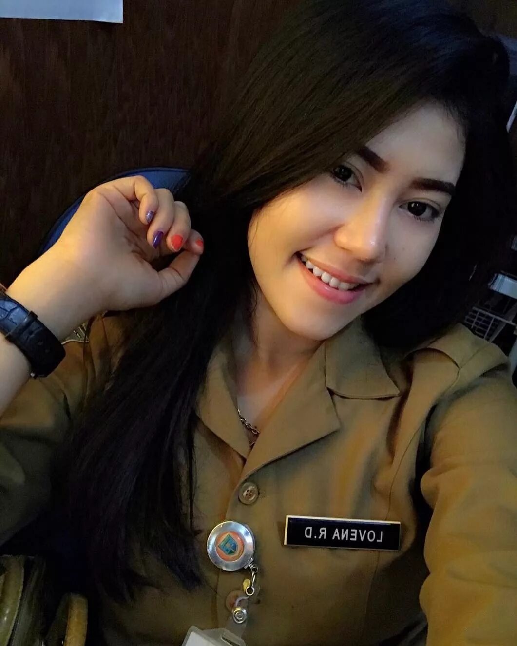 PNS. Индонезийка сискиселфи. Indonesia PNS. Artis bf. Main cantik