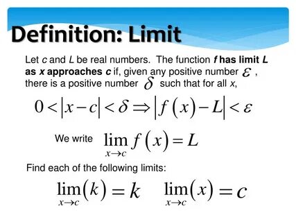 Properties of limits