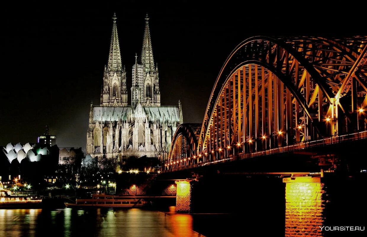 Какие достопримечательности есть в германии. Кельн Германия мост.