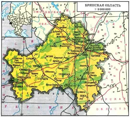 Рельеф Брянской области карта. Карта Брянской области географическая карта. Географическая карта Брянской обл. Физическая карта Брянской области.