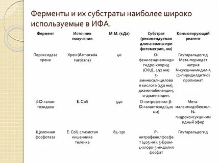 Реакция фермент субстрат