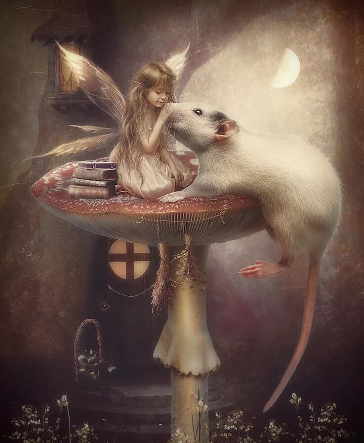Мыши ведьма. Cindy Grundsten картины. Мышонок фэнтези. Крысы арты. Девушка крыса.