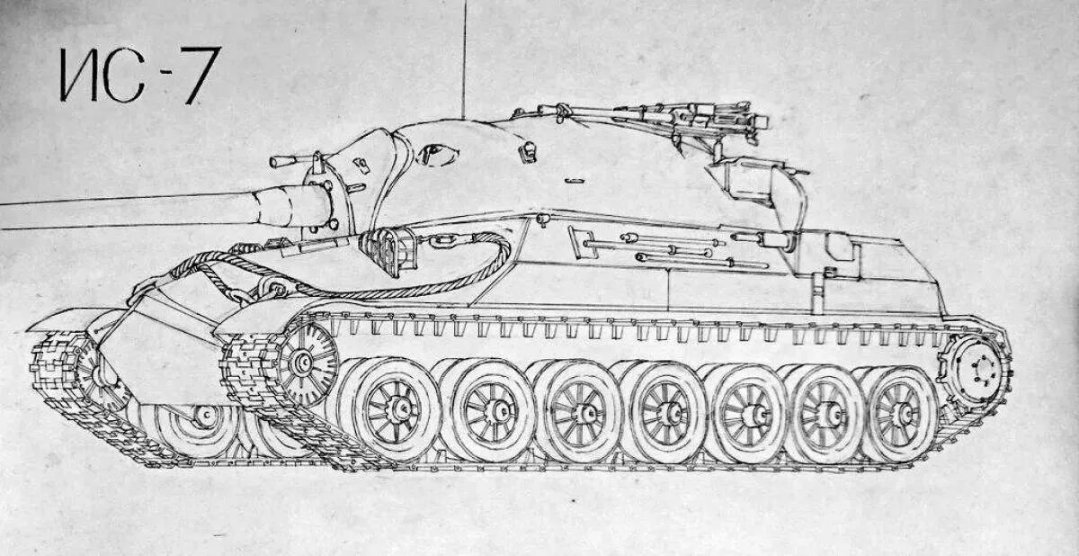 Ису раскраска. Раскраски танков World of Tanks т34. Танк ИС 3 раскраска. Танк ИС-7. Кв-2 танк чертеж.