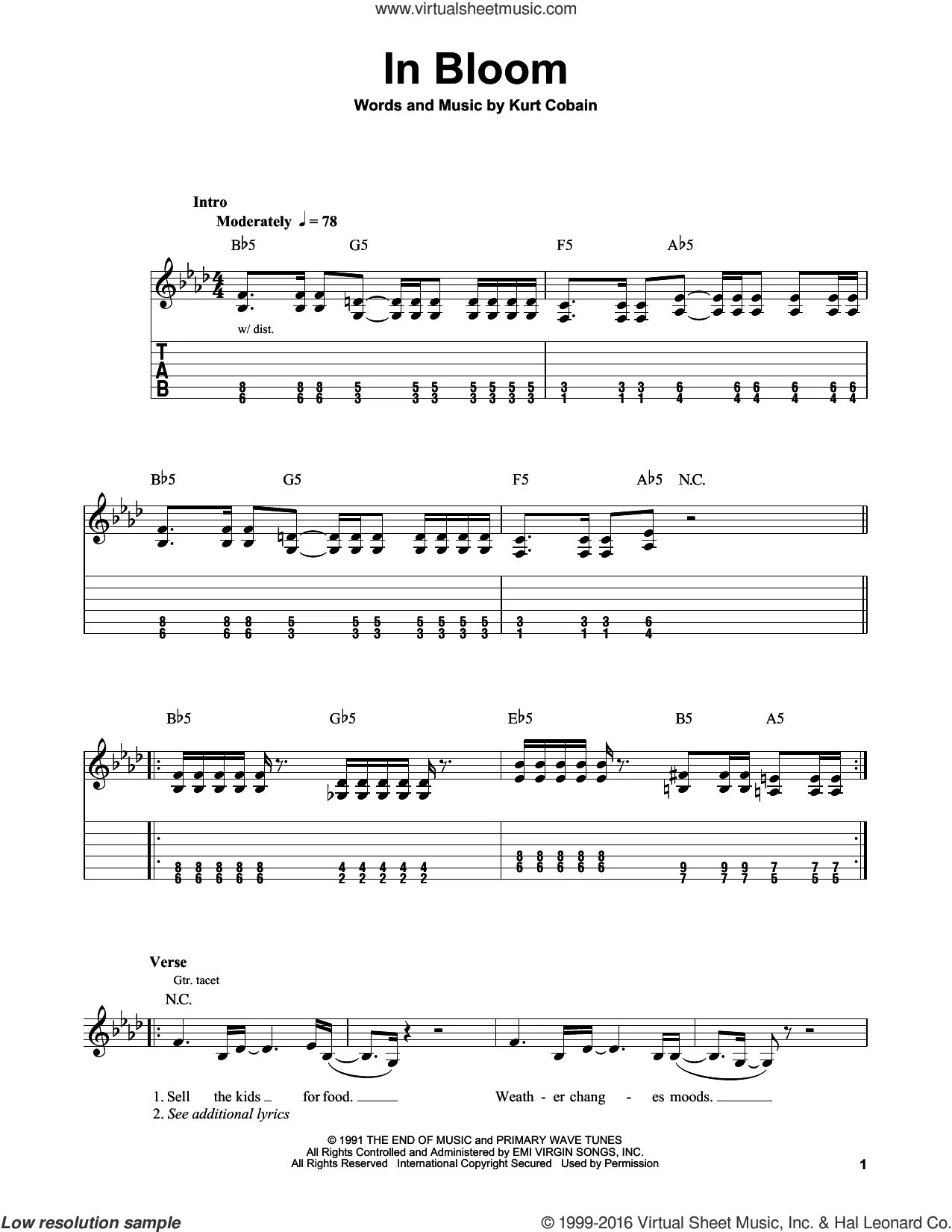 Nirvana lithium tabs. Ин блум нирвана. табы nirvana in bloom. in bloom бас ноты.