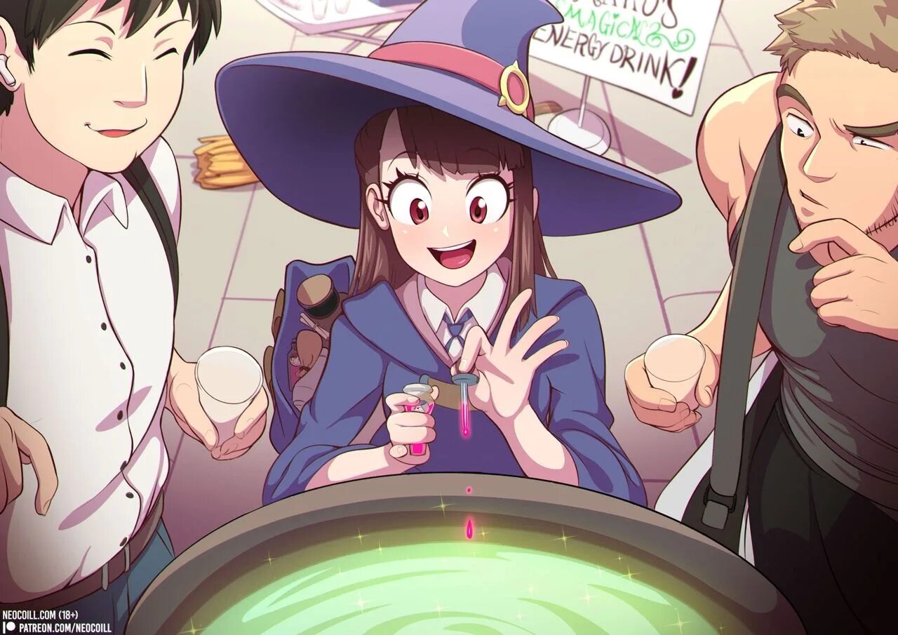 Ацуко Кагари. Neocoill. Little Witch Academia Neocoil. Neocoil арты.