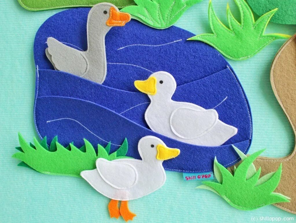 уточка из фетра