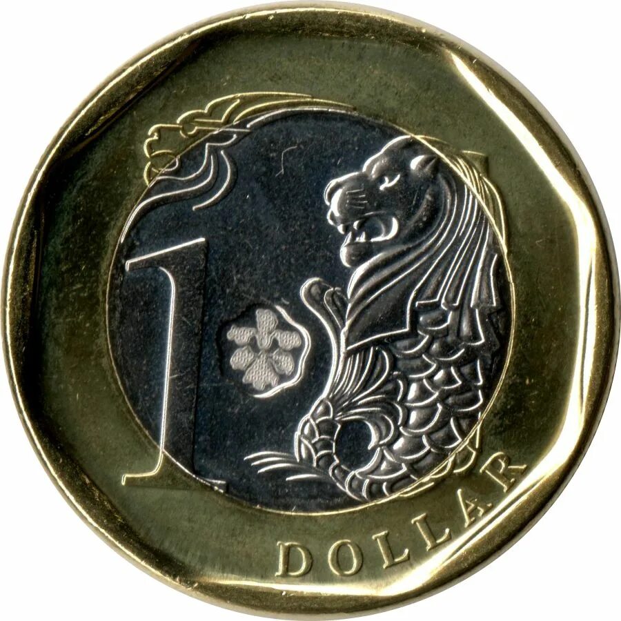 Сингапурский доллар монета. Монета со львом. Монета Сингапура 1. Валюта монета 1 Лев.