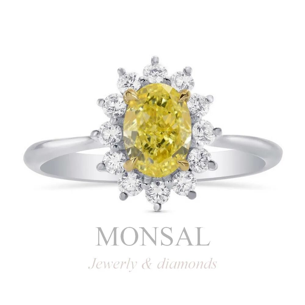 Кольцо с бриллиантом фенси колор. Кольцо с бриллиантом fancy yellow. кольцо тиффани с желтым фэнси бриллиантом.