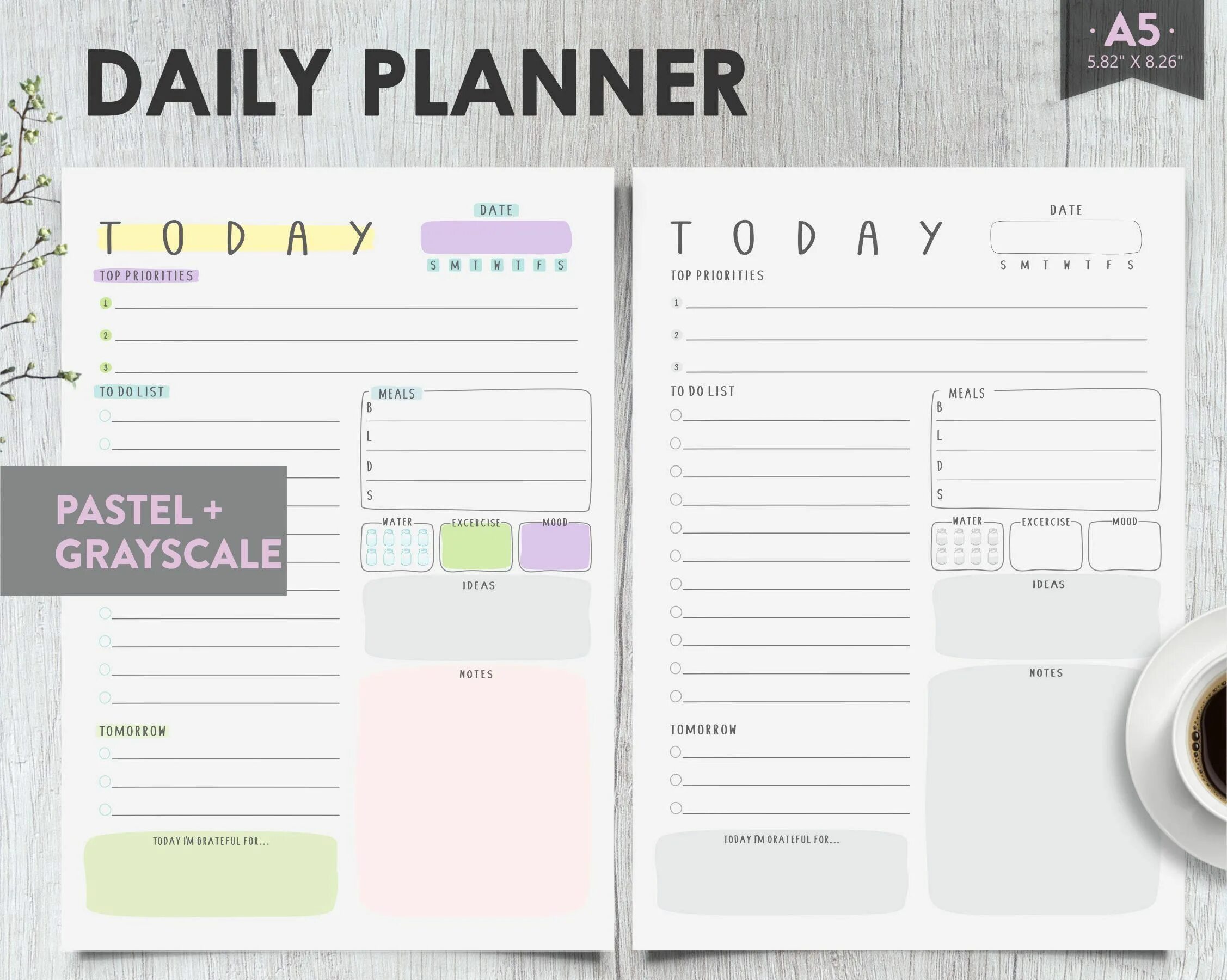 Daily Planner. Планер для заметок. Daily Planner для печати. Daily Planner шаблон.