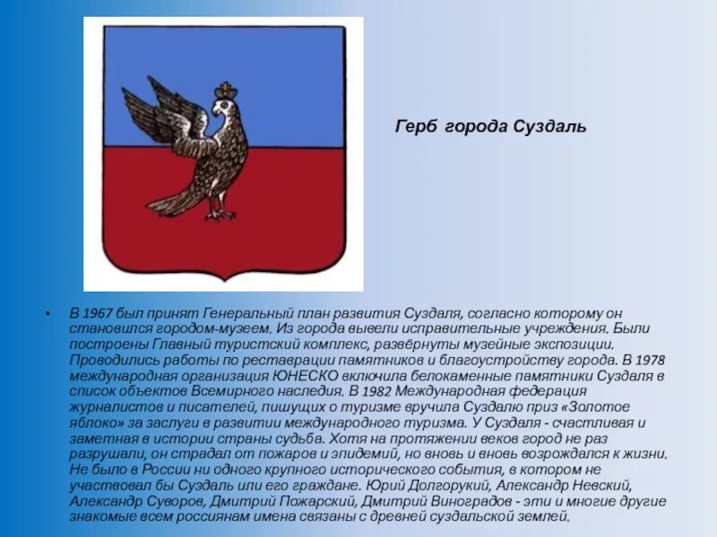Сообщение о гербе города