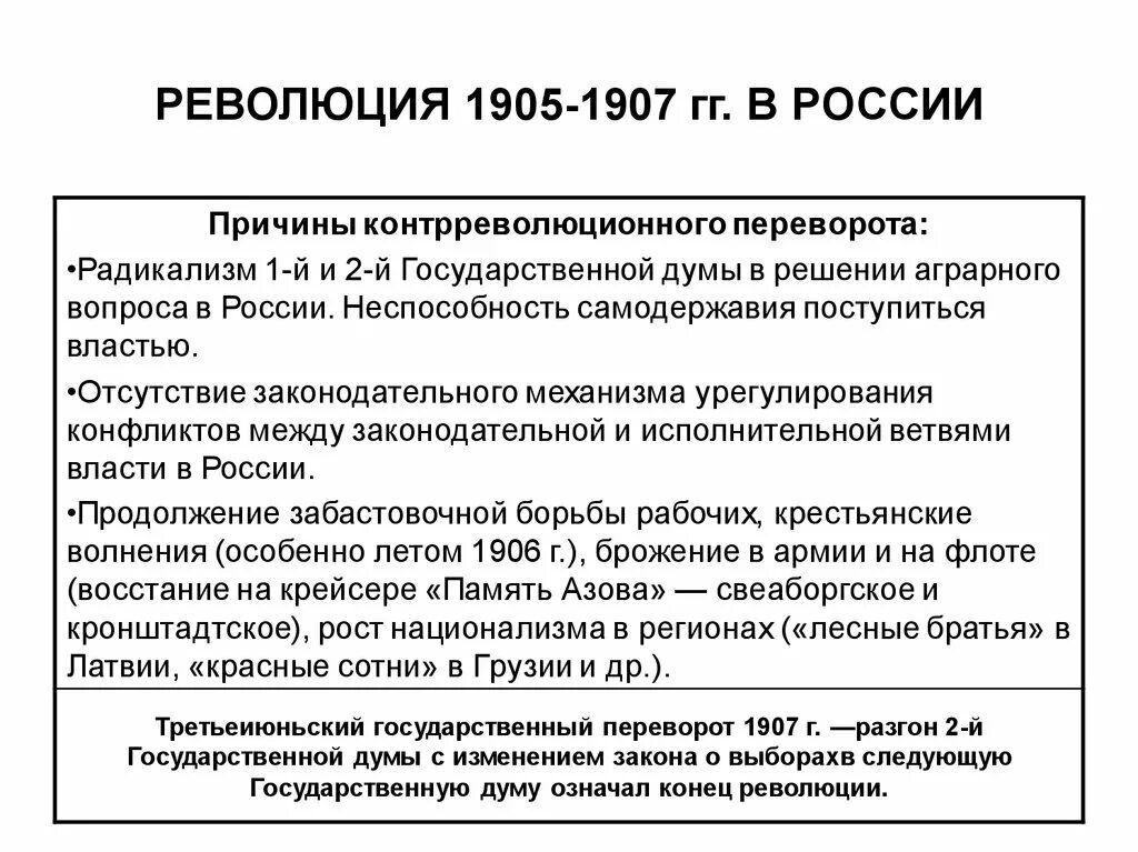 Революция 1905 1907 гг причины этапы итоги. Причины первой русской революции 1905-1907. Причины буржуазно Демократической революции 1905-1907. Причины революции России в 1907. Революционные этапы и итог революции 1905-1907.