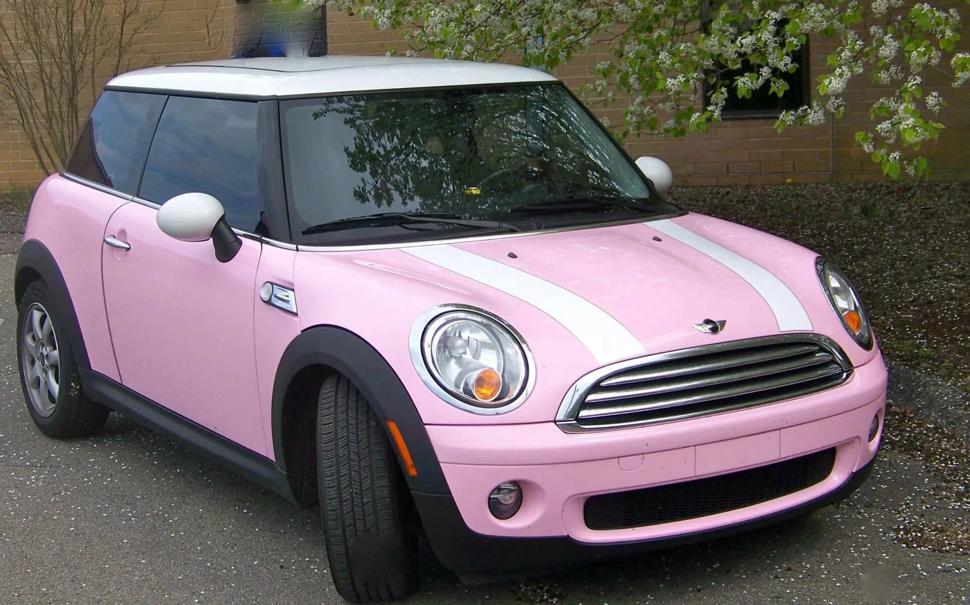 Включи мими машины. Mini Cooper Pink. Mini Cooper розовый. Мини Купер 2020 розовый. Мини Купер с ресничками.