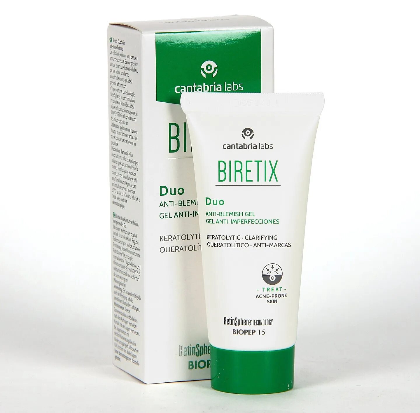 BIRETIX Duo - Purifying Exfoliant Gel - себорегулирующий гель, 30 мл. BIRETIX Duo (Cantabria Labs). Cantabria себорегулирующий гель BIRETIX Duo Purifying Exfoliant Gel. BIRETIX Mask Sebum - regulating - себорегулирующая маска, 25 мл.