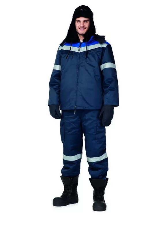 Син с соп (к+п/к) оксф. Синий/васильковый. Костюм сигнальный утепленный. Костюм сварщика м-252. 48-50, рост 182-188 см) 1308504.