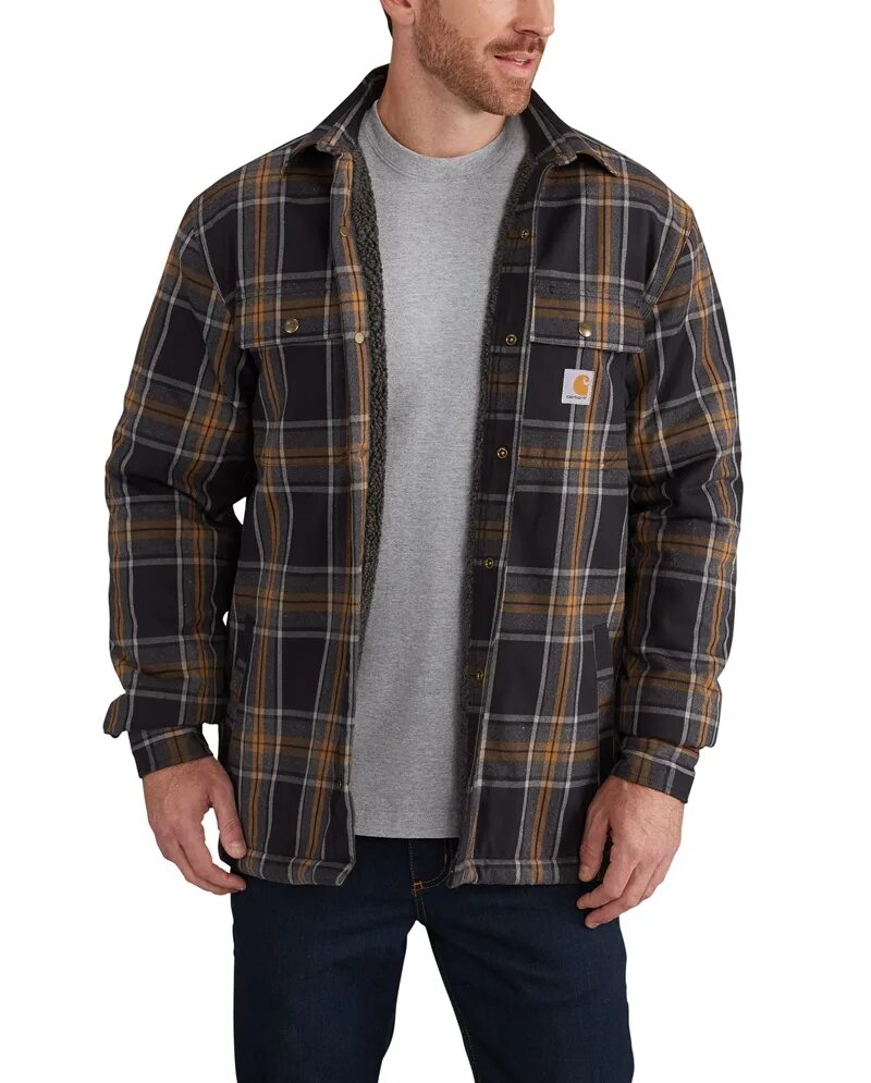 Jacket lines. Carhartt Flannel Shirt Sherpa. Carhartt Hubbard Sherpa lined Shirt. Carhartt Hubbard Sherpa lined Shirt Jacket. Carhartt Flannel Shirt.