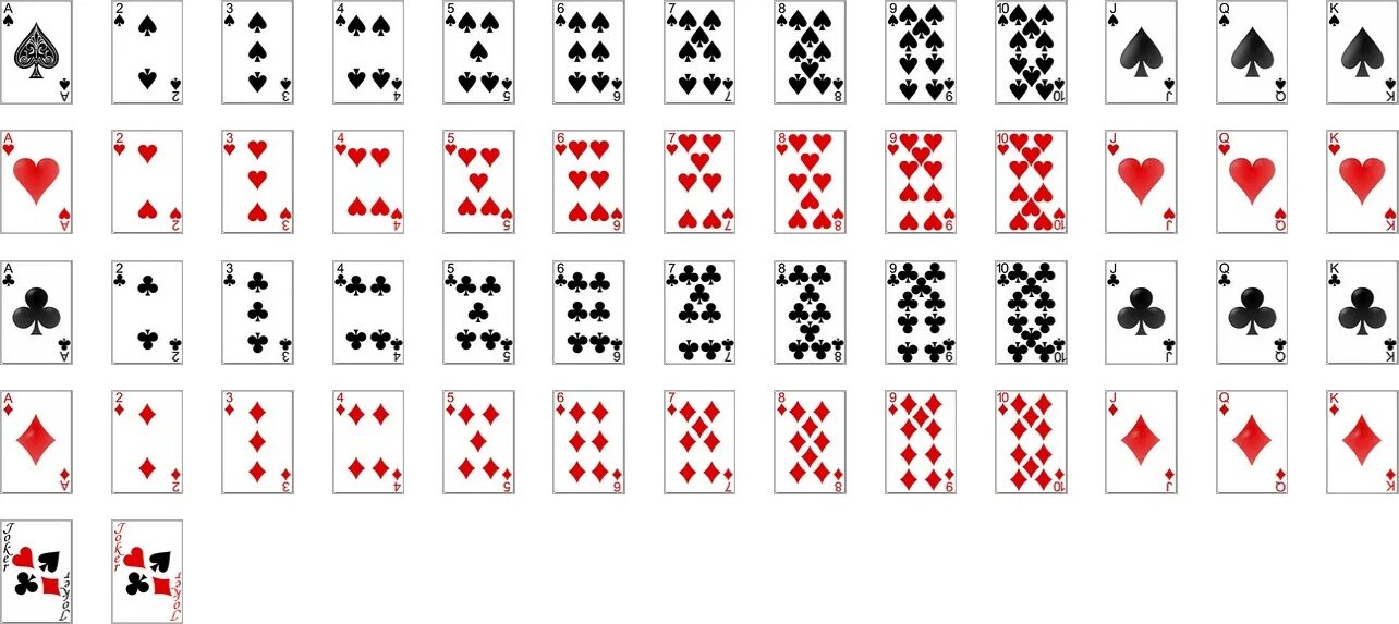 Колода 52 карты. Покер колода 52 карты. Масти игральных карт. Игральные карты для распечатывания.