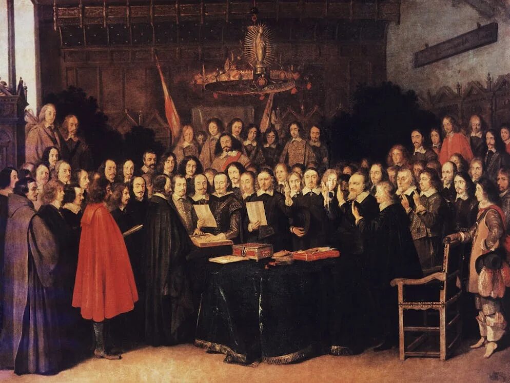 Вестфальский мир 1648 г. Герард Терборх Вестфальский мир. Терборх Мюнстерский мир. Вестфальский трактат 1648 г.