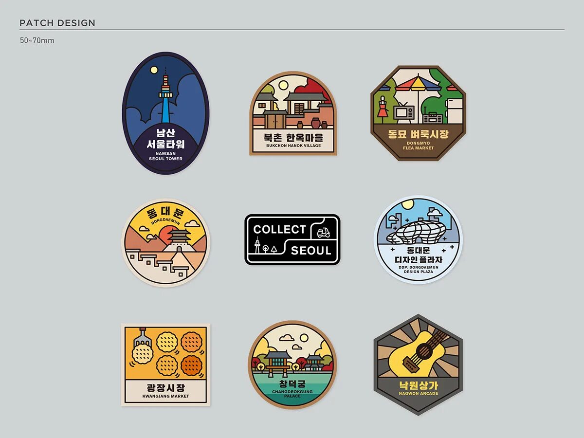 Collection patch. Патчи дизайн. Сеул флэт. Спортивные патчи дизайн. Seoul photo with logo Magnet.