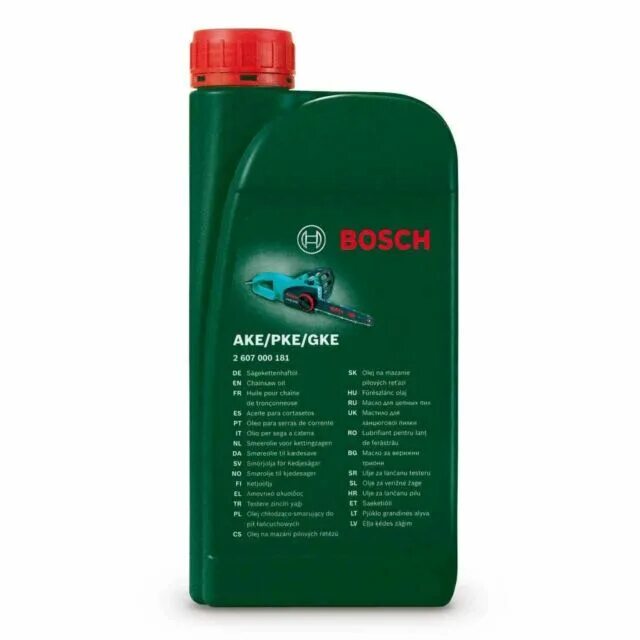 Bosch масло для цепной пилы 2607000181. Масло для пильных цепей Bosch. Масло для цепных электропил Bosch. Био масло для цепи электропилы.