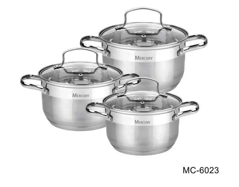 Mercury посуда. Кастрюля mercury mc-7034 16л. кастрюля mercury mc-6234 4.6л. кастрюля mercury mc-6305 1.9л. набор кастрюль mercury haus, нержавеющая сталь, 4,9 л.