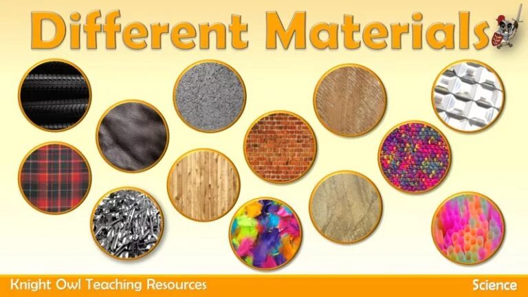 Different materials