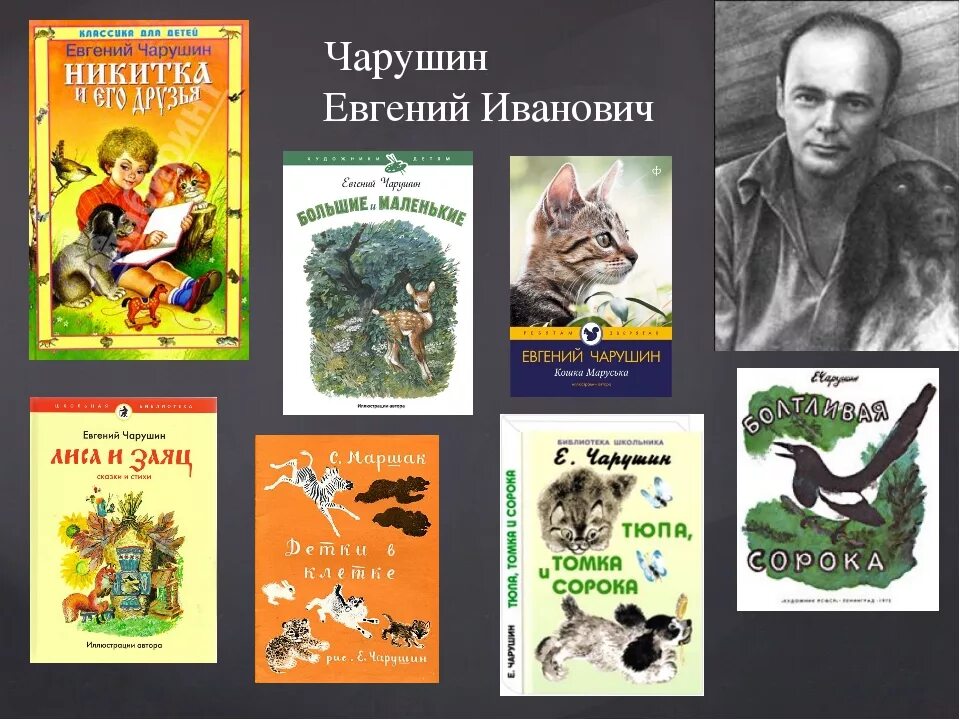 Произведения отечественной литературы 5 класс. Книги которые написал Чарушин.