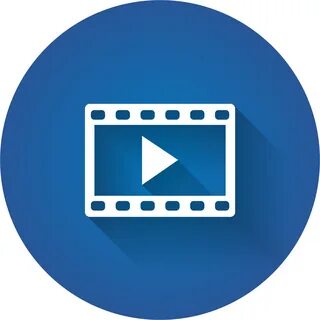 Blue video icon