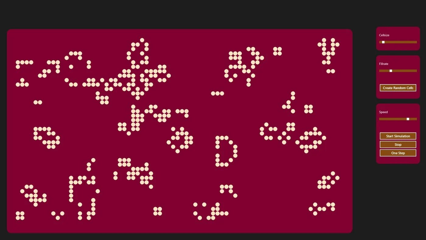 Conway game of life