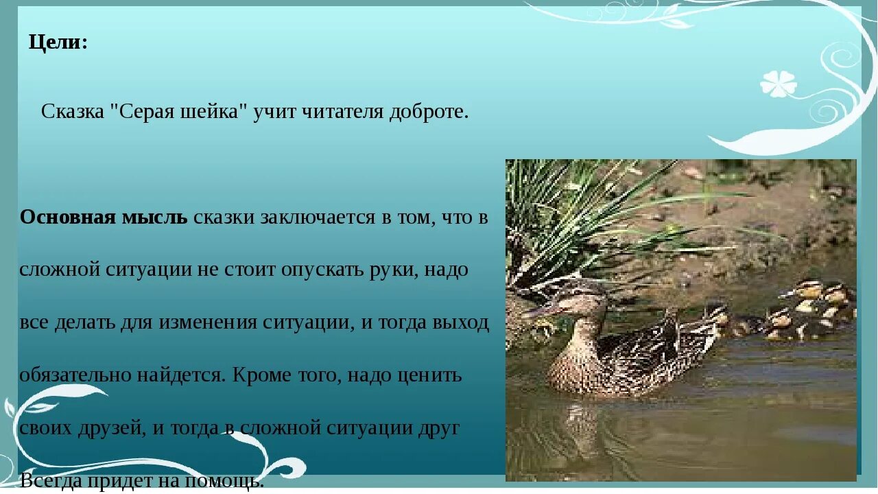 Д.Н.мамин-Сибиряк серая шейка читательский дневник 3 класс. Основная мысль сказки серая шейка. Главная мысль рассказа серая шейка. Пересказ сказки серая шейка.