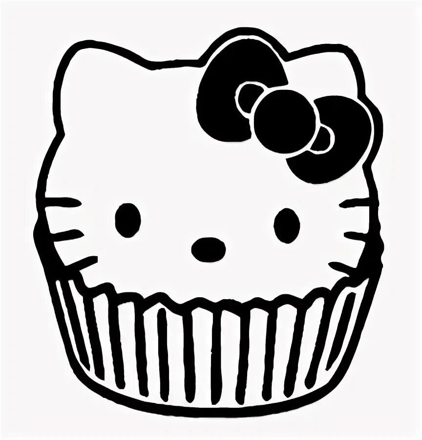 Раскраска кексики для детей распечатать Coloriage Muffin Aux Fraises BA2