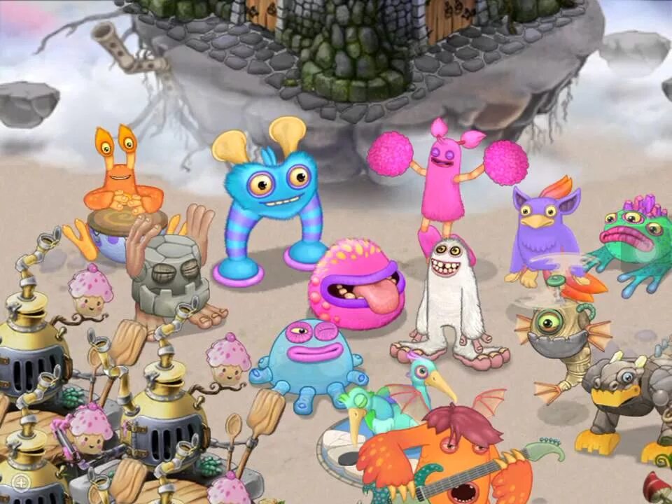 My singing Monsters. Поющие монстры острова. Поющие монстры остров воздуха. Мои Поющие монстры остров воздуха. Остров растений my singing monsters все монстры