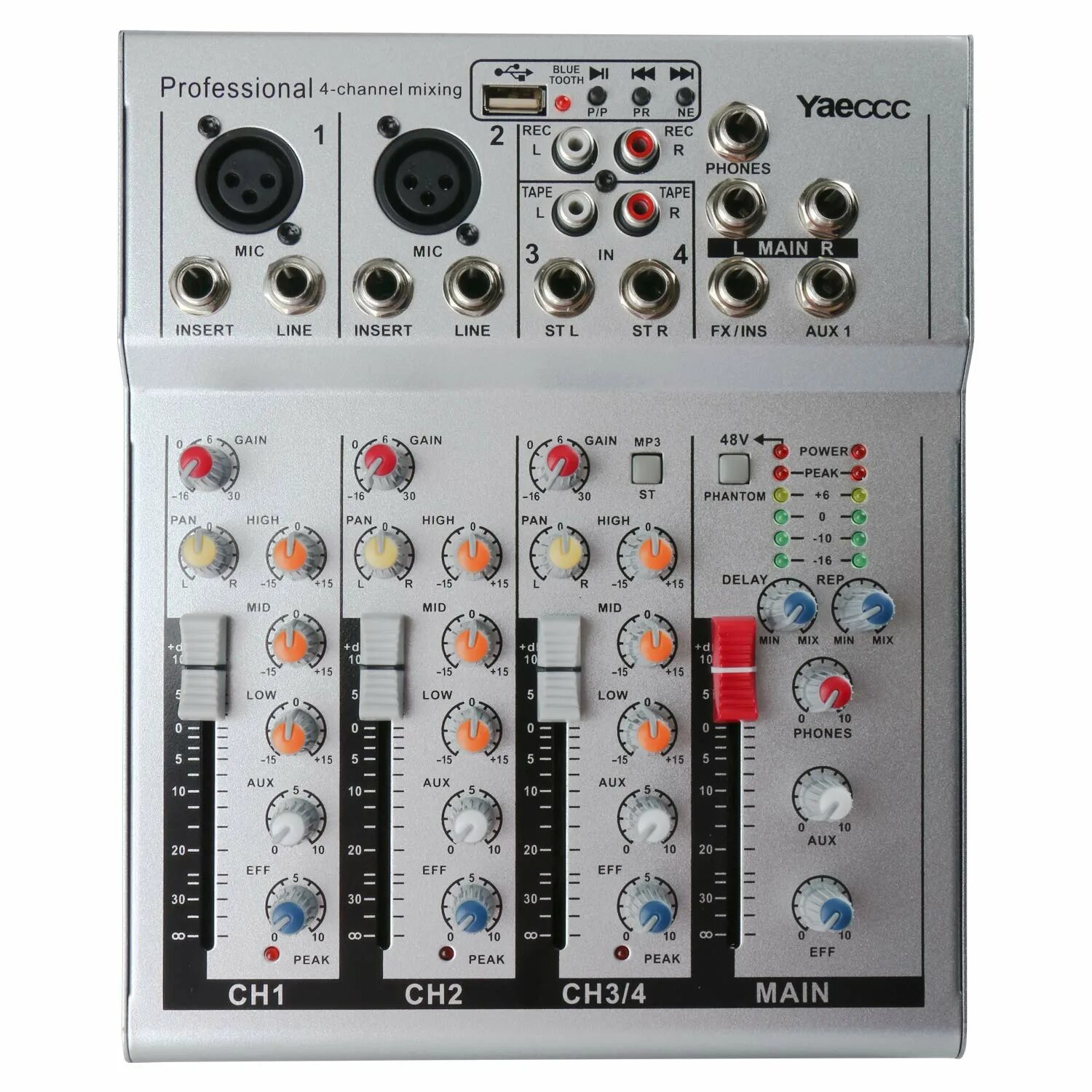 Микшерный пульт Alto AMX-100 FX. 4 Channel Live Mixer professional. Pro Mixer q4. Professional 4-channel Mixing.