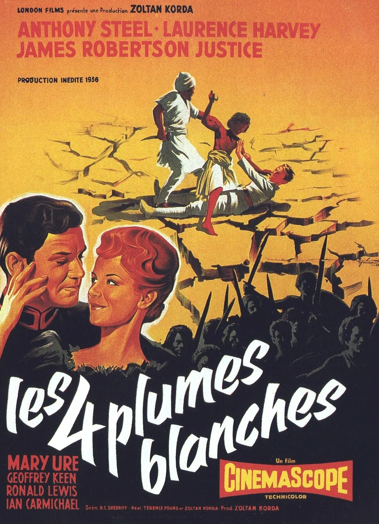 Над нилом. The four Feathers 1939. Постер Режиссер.