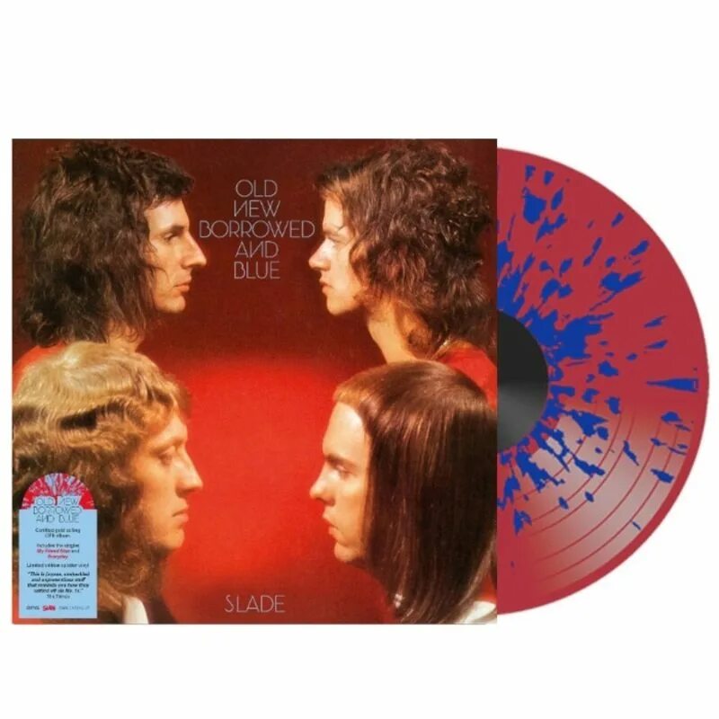 Old new borrowed. Old New Borrowed and Blue Slade. Slade old New Borrowed and Blue LP. Пластинки Slade. Slade old New Borrowed and Blue 1974.