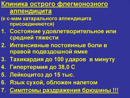 Аппендицит больницы