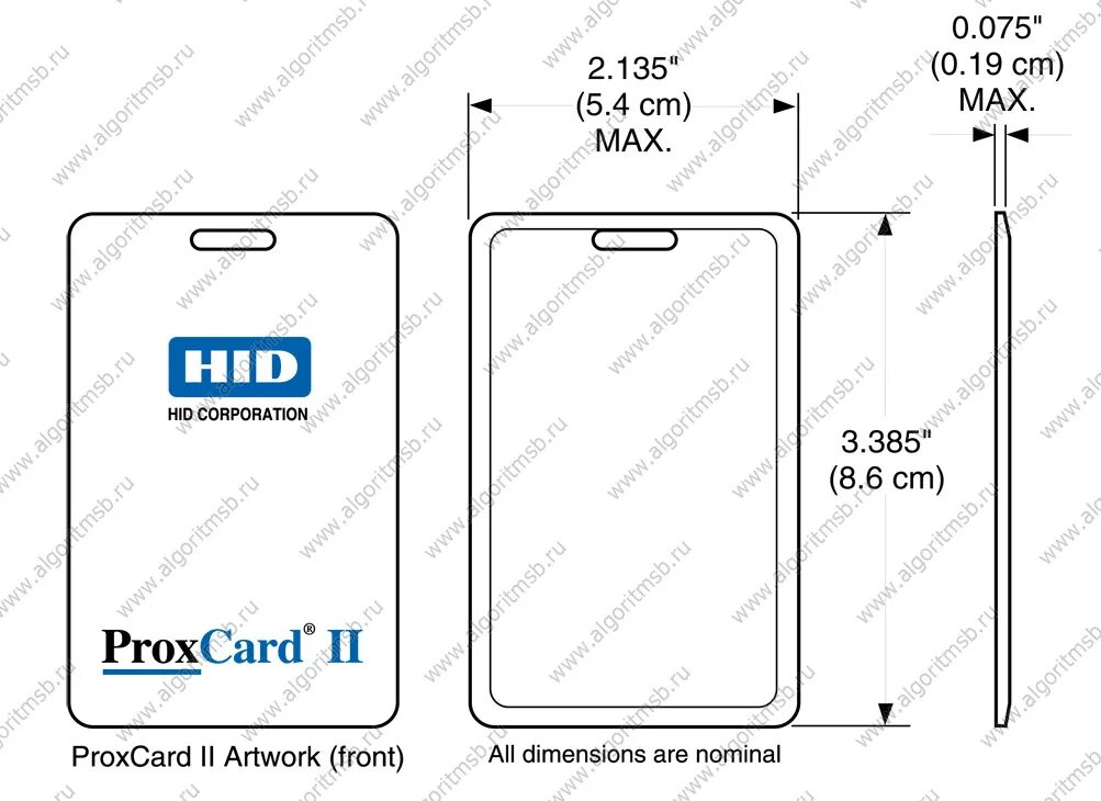 Форматы proximity карт. Proxcard ii clamshell card. карта hid proximity.