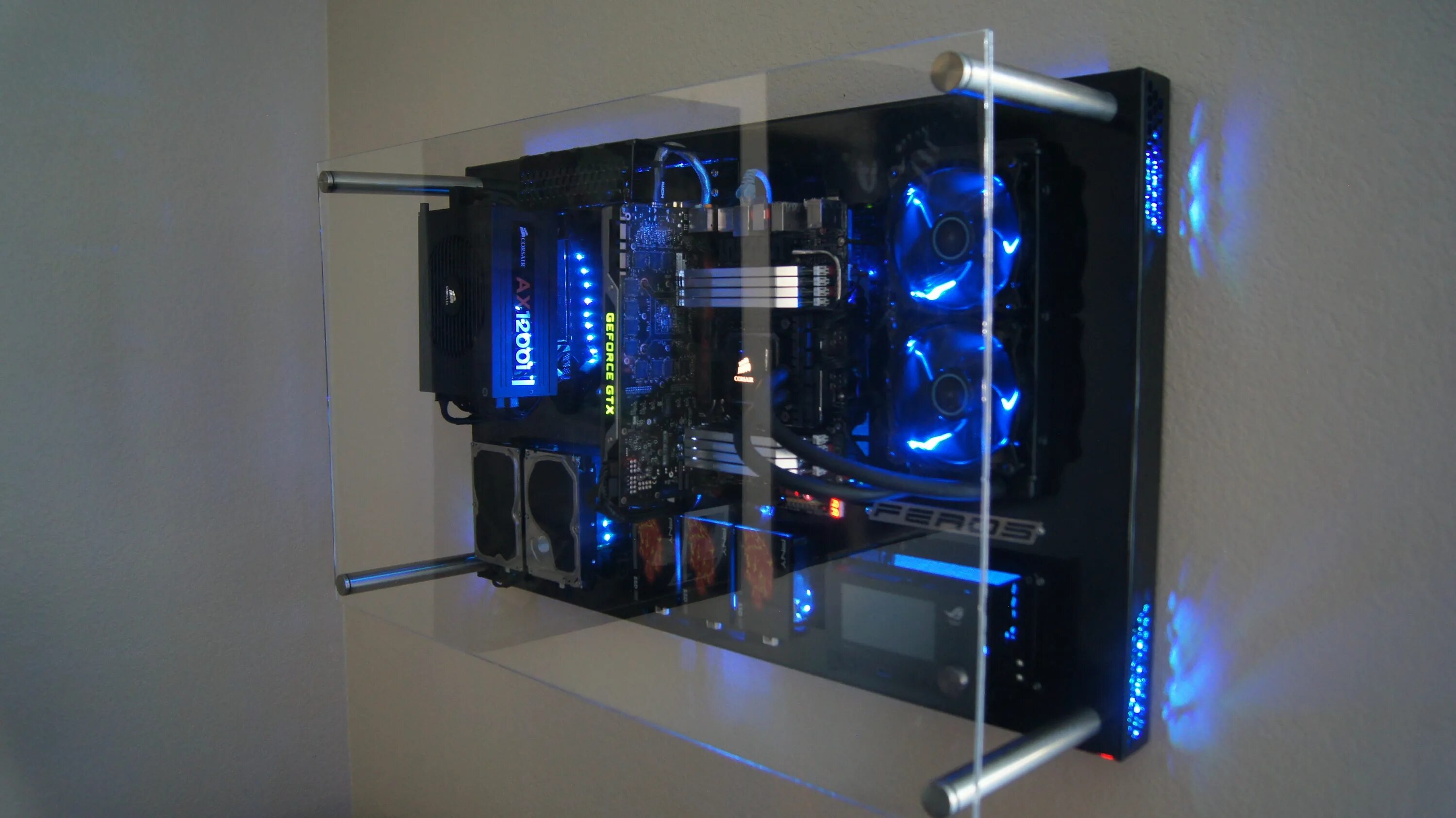 PC Wall Mounted Case. Thermaltake Core p5 SLI. Thermaltake Core p3 ATX. Wallmount PC Case. Пк маунт