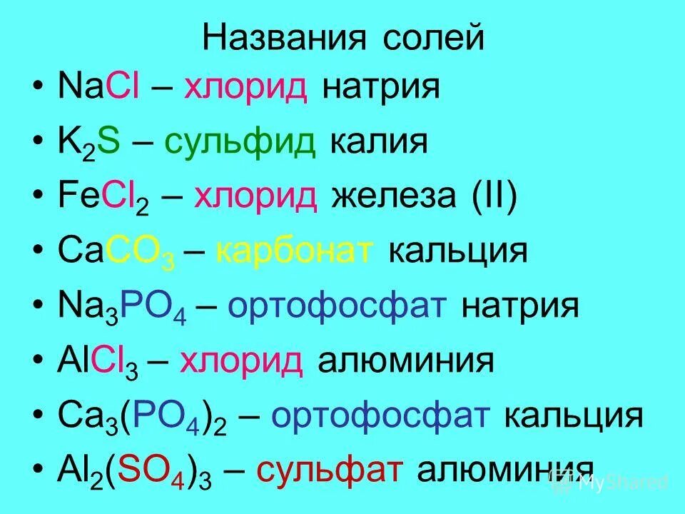 Хлорид железа 3 и карбонат кальция