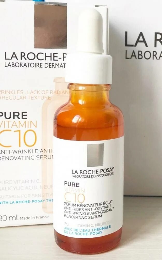 Vitamin c10 сыворотка la roche. Ля Рош витамин с 10 сыворотка. La Roche-Posay Vitamin c10 Serum. La Roche-Posay Serum Pure c10. Ля Рош сыворотка с витамином с.